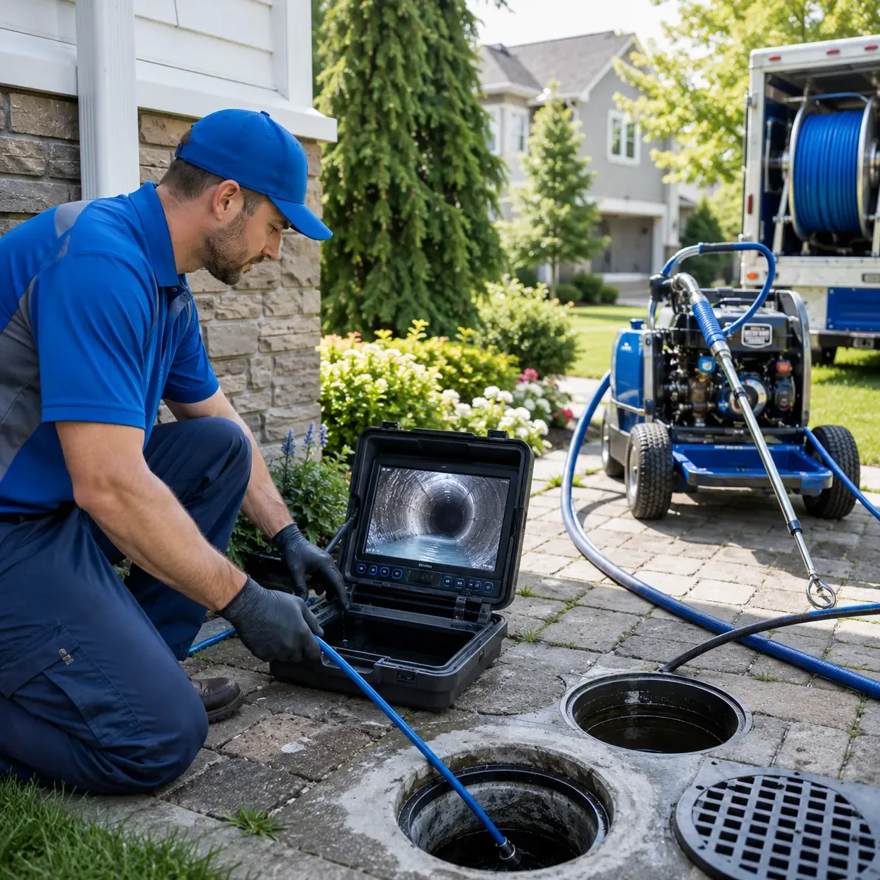 Outdoor drain cleaning professionals serving De Soto, IL